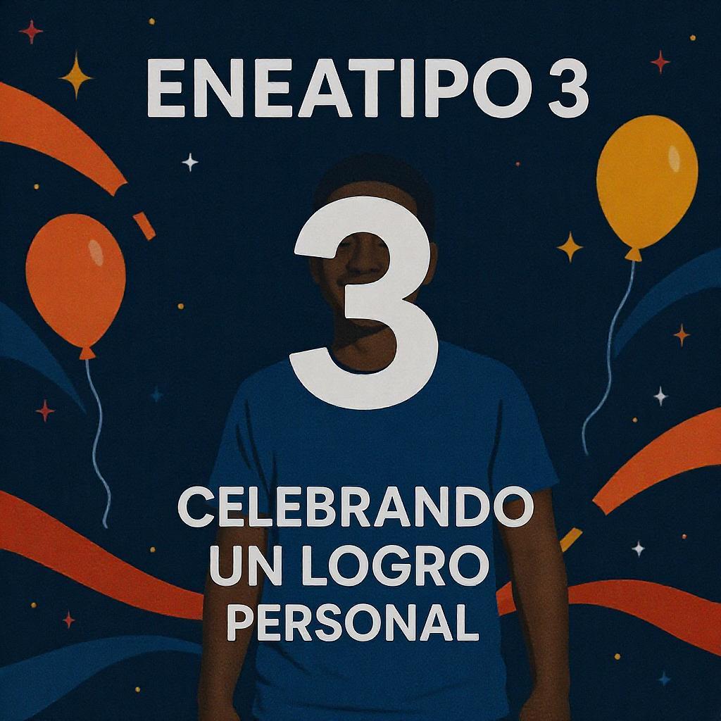 Eneatipo 3 celebrando un logro personal